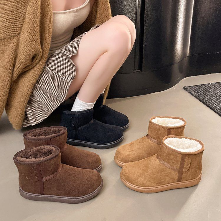 Neue Winterstiefel für Damen mit hoher Zehenpartie, Fleecefutter, dicker Sohle, rutschfest, warm und ideal für Nordostchina_voghion.com