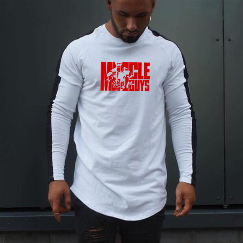 Herren-Langarm-T-Shirt. Langes Langarm-T-Shirt, lässiges Sport-Basisshirt_voghion.com