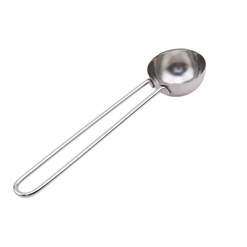 2Pcs Stainless Steel Handle Coffee Scoop Thicken Coffee Tea Measuring Scoop_voghion.com