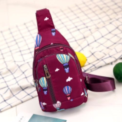 Novità per le donne, borsa a tracolla monospalla sportiva in nylon in stile coreano, piccola borsa leggera con mongolfiera_voghion.com