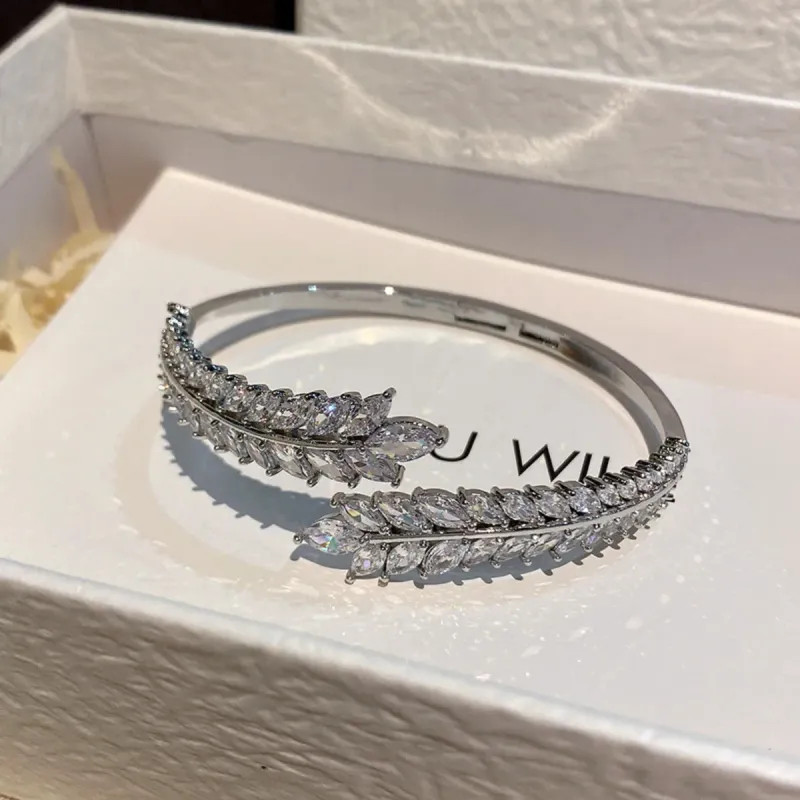 Fine Craftsmanship Diamond Wheat Ear High-end Elegant Dinner Party Luxury Banquet Exquisite Bridal Wedding Original_voghion.com