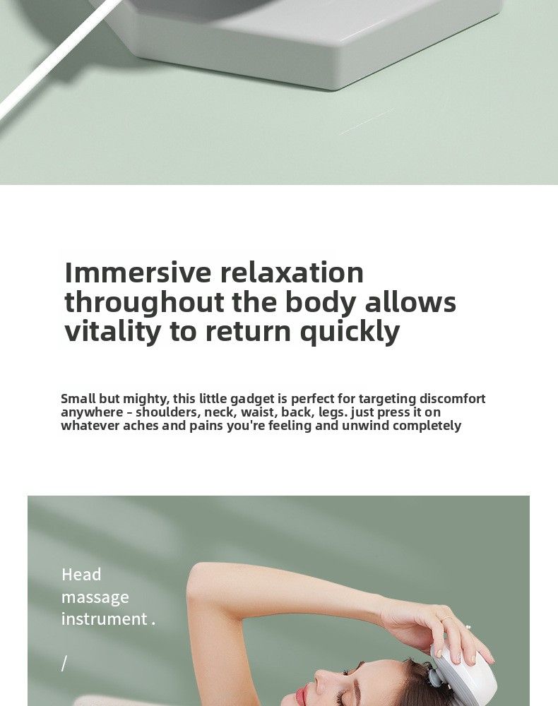 Mini Handheld Multifunctional Head Multi-Point Stimulation Smart Body Kneading Massager Factory Direct_voghion.com
