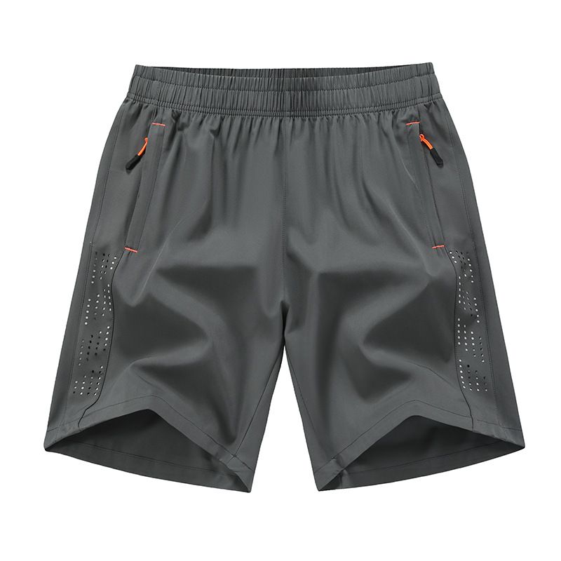 Ice Silk Cropped Pants In Summer, Thin Casual Quick Drying Pants, Loose Fit Sports And Fitness Running Shorts For Men_voghion.com