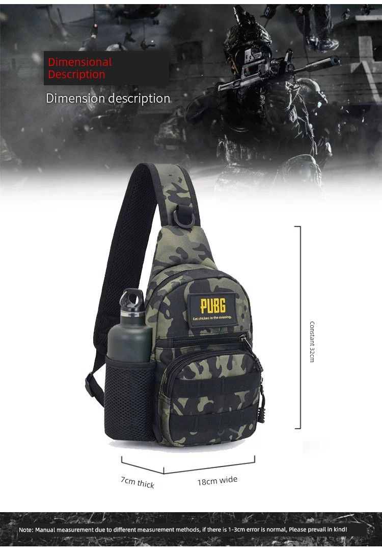 Mochila pequeña tipo mensajero para exteriores, de marca de moda, para el hombro, para hombre y mujer, ideal para deportes al aire libre._voghion.com
