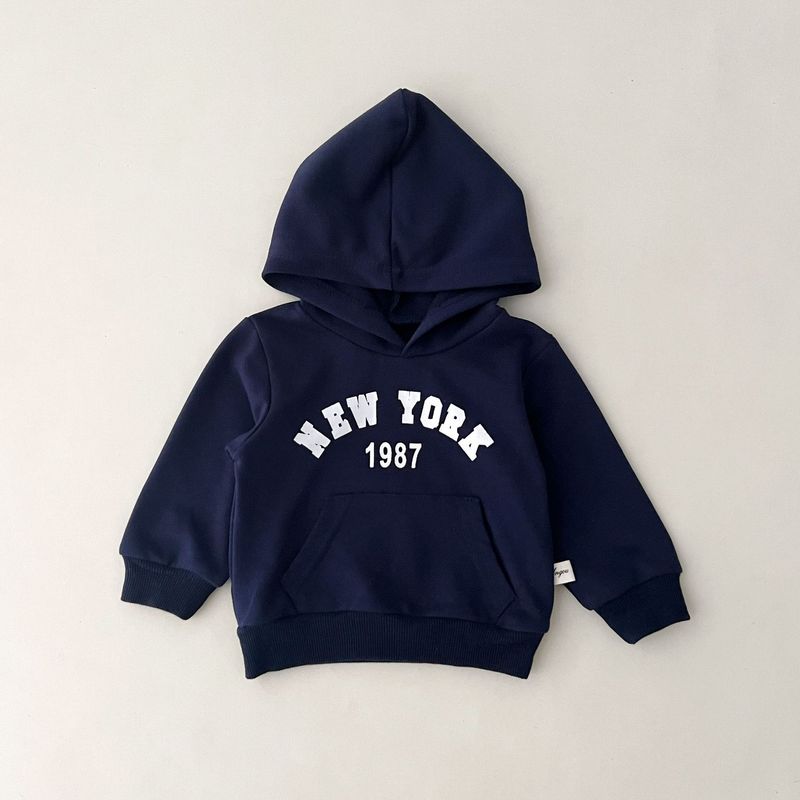 Tuta da ginnastica con cappuccio in cotone per bambini, morbida e traspirante, 2 pezzi stampati (grigio con fiori bianchi/blu reale, 80-130 cm)_voghion.com