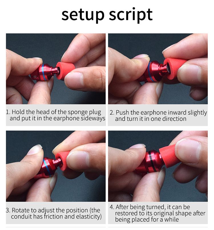 Cuffie auricolari in memory cotton inserite nell'orecchio per l'isolamento acustico e la riduzione del rumore. Cuffie antirumore a ritorno lento, interno da 4,5 mm._voghion.com