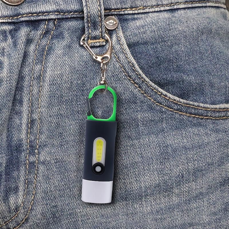 Kannettavat miniatyyrivalot, voimakkaat valot, USB-ladattava avaimenperä, työvalo, ulkoleirintäalueen LED-taskulamppu, soihtulamppu HMM_voghion.com