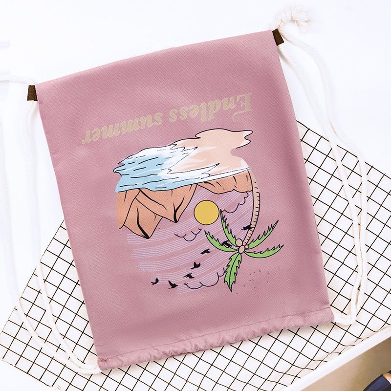 Women's Hot-Selling Underarm Full Polyester Canvas Printed Tote Student Book Shopping Bag_voghion.com