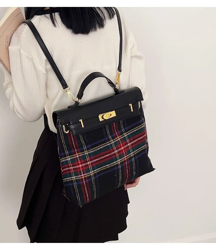 FOUR ONE niche backpack, women's autumn and winter trendy versatile handbag, high-end work commuting backpack_voghion.com