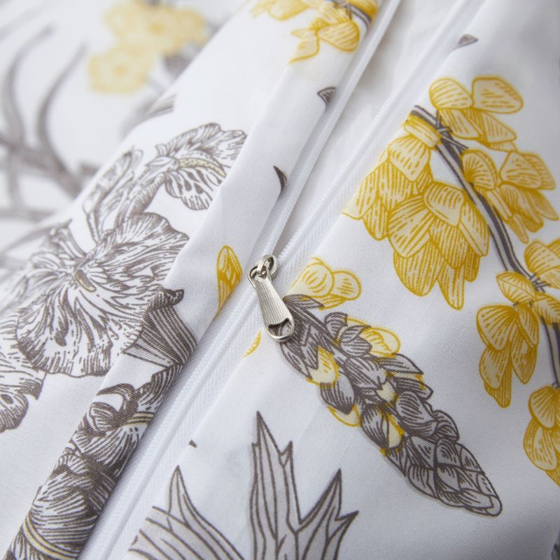 Capa de edredom Flower Garden Fresh, conjunto de três peças em poliéster macio - textura de veludo moído_voghion.com