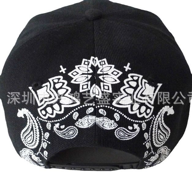 Flache Krempe Cartoon Hip-Hop Sonnenschirm Baseball Cap Reise Werbung Hut 3D Stickerei_voghion.com