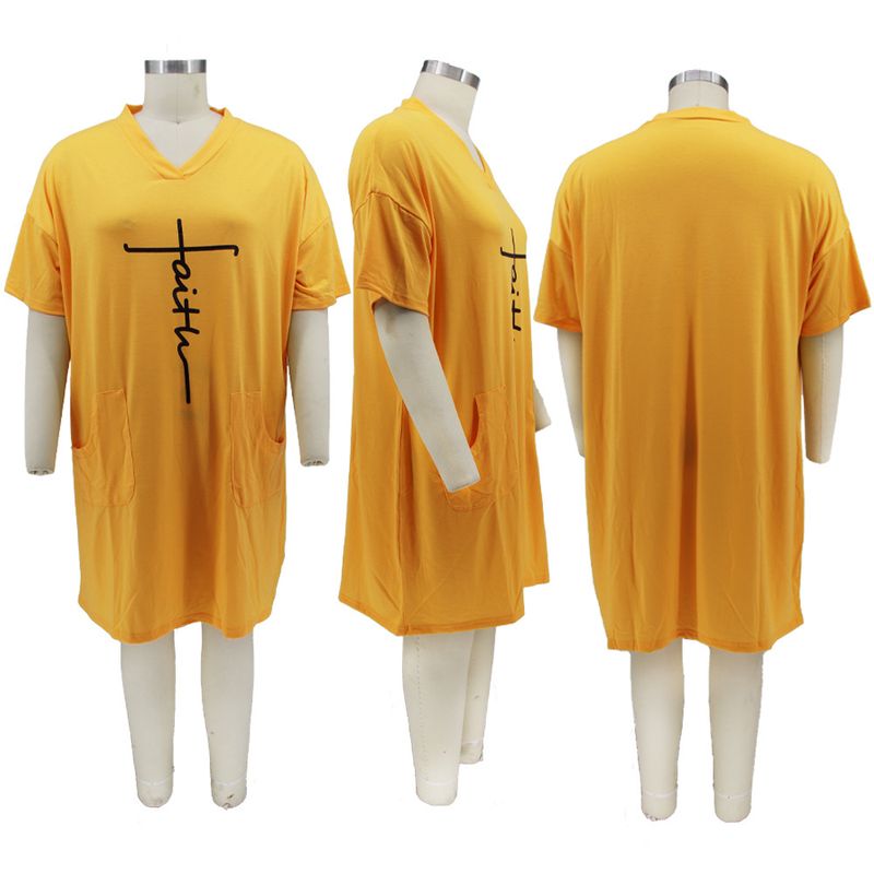Women's Clothing Popular Independent Station Hot-selling Spring and Summer New Positioning Offset Printing Loose Large Size Dress_voghion.com