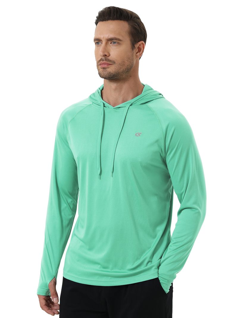 Felpa con cappuccio a maniche lunghe da uomo, protezione solare UPF 50+, per atletica, palestra, pesca, ciclismo, asciugatura rapida_voghion.com