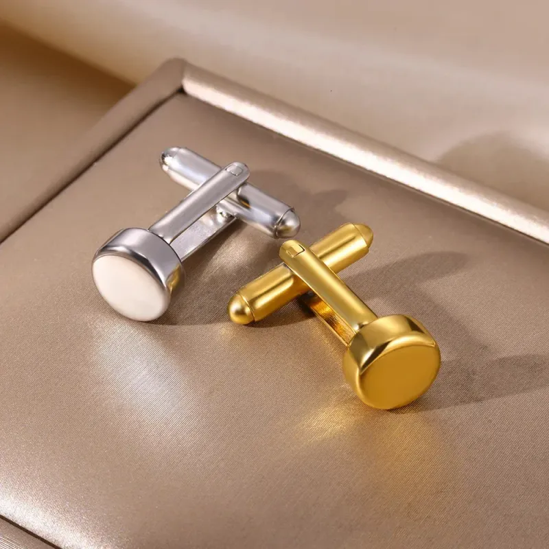 Gemelli da polso per uomo, bottoni da polso, fermagli per camicia, fibbia in acciaio inossidabile, gioielli da sposo per matrimonio._voghion.com