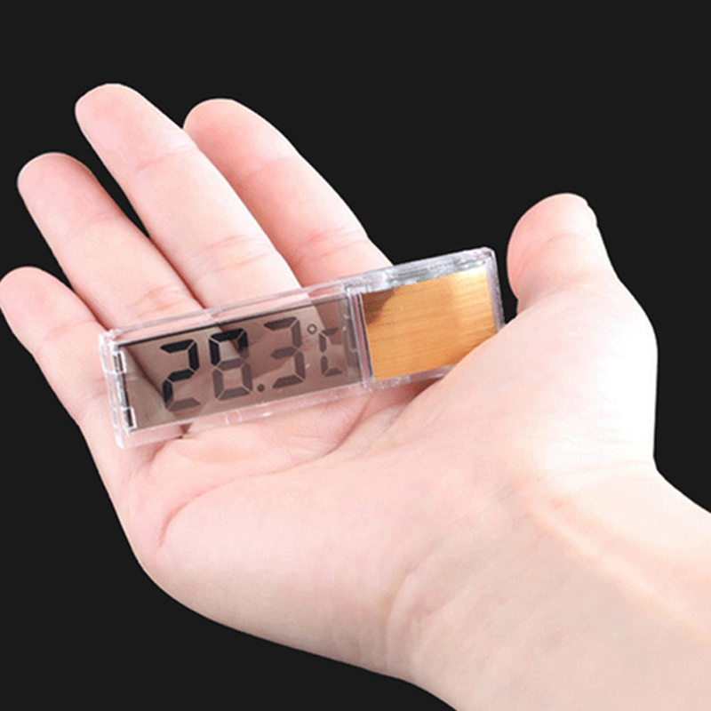 Thermomètre autocollant numérique LCD 3D pour Aquarium, crevettes, réservoir de poissons, température_voghion.com