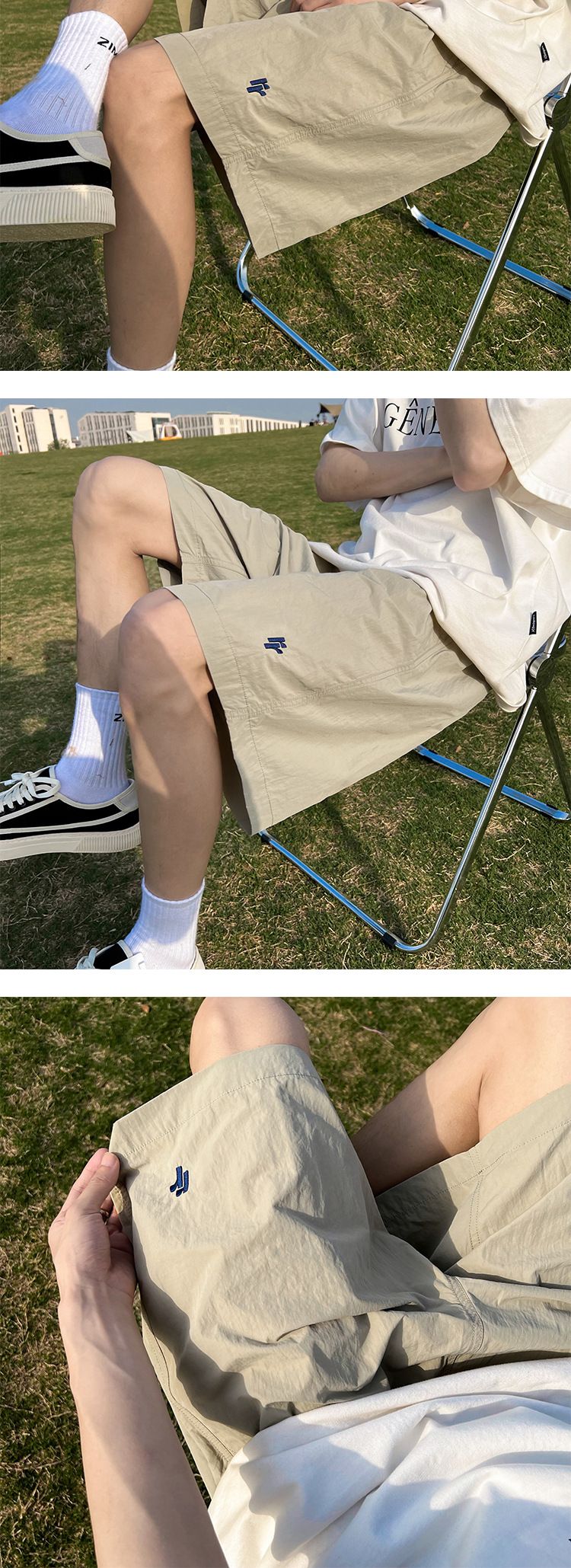 Ice Silk Quick Drying Outdoor Shorts Men's Summer Thin Cool Trendy Brand Pants For Casual Loose Running Sports Capris_voghion.com