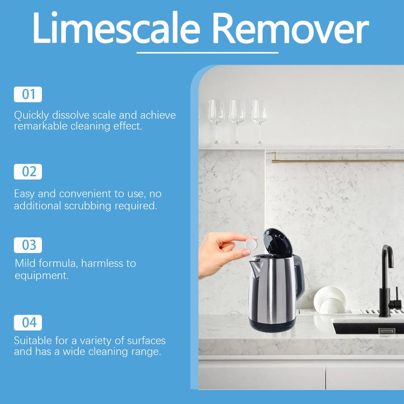 Jaysuing Multi-Purpose Scale Removal Effervescent Tablet Scale Cleaning Effervescent Tablet Electric Kettle Scale Cleaning Tablet_voghion.com