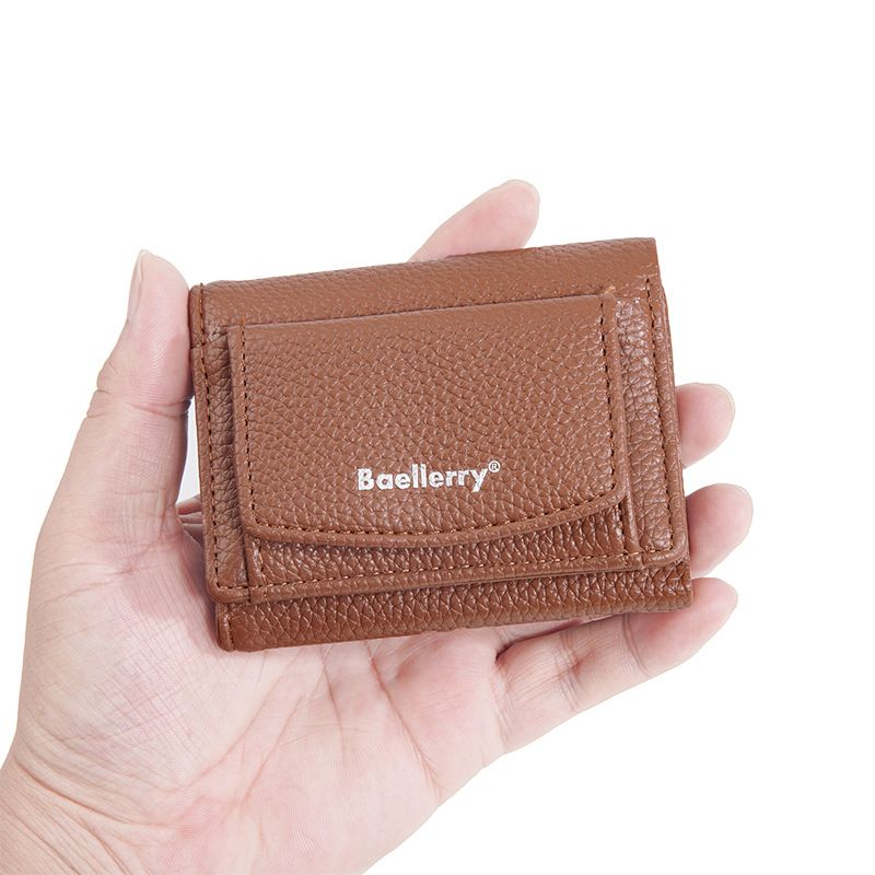 Női táskák Új stílusú női pénztárca rövid stílus több kártyatartós háromrészes aprópénz pénztárca mini pénztárca női_voghion.com