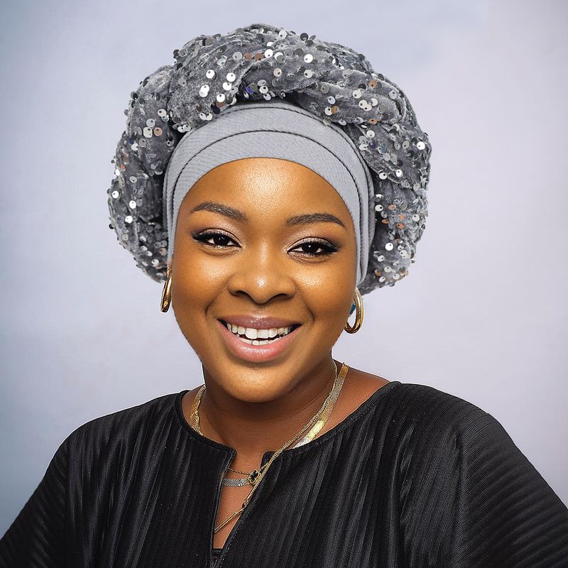 hot selling sequined big braid turban hat fashionable twist turban hat forehead cross turban hat_voghion.com