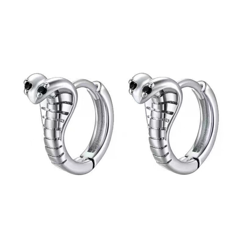 Náušnice Wind Cobra pro muže, americké ušní přezky, dámské personalizované seniorské náušnice, hip hopové ušní šperky, nový trend_voghion.com