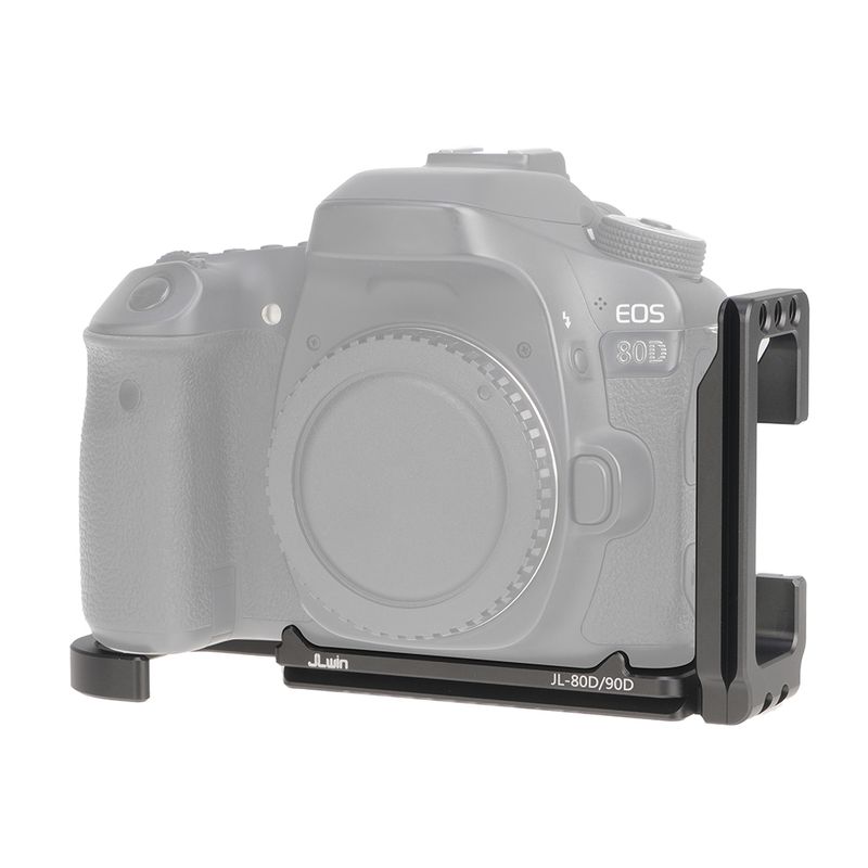 Suporte de câmera FOTGA em formato L para Canon 70D 80D 90D, placa de base, liberação rápida, QR, vertical, parafuso 1/4, estabilizador_voghion.com