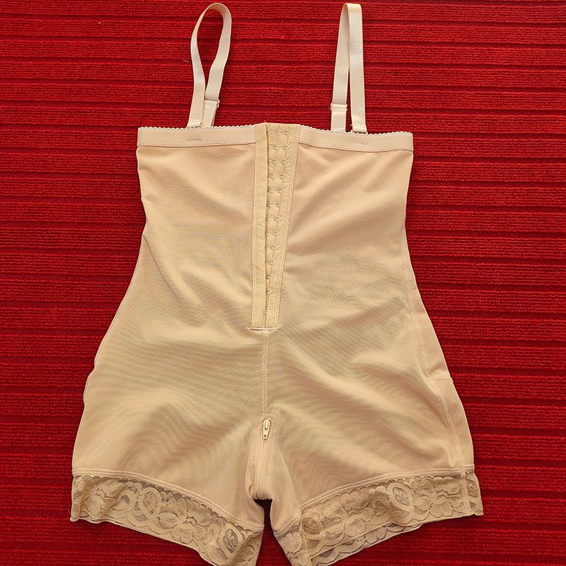 Pantalon amincissant une pièce à trois boutons pour femme, taille haute, fermeture éclair à l'entrejambe, style européen et américain, grande taille_voghion.com