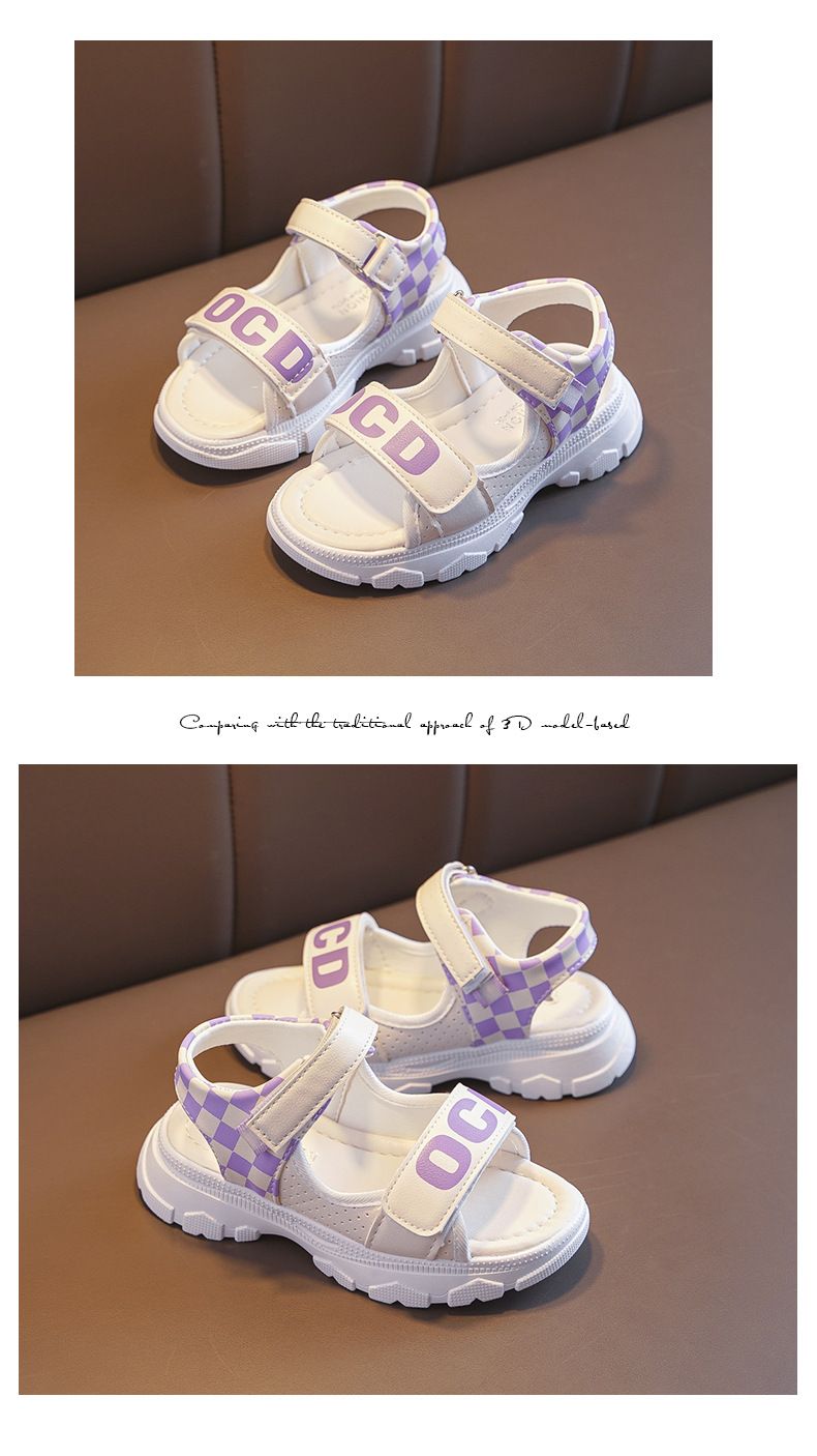 Mädchensandalen Sommer 2024 Neue weiche Sohle offene Zehen Sport Kinder Strandschuhe für große Jungen, Mädchen und Schüler_voghion.com
