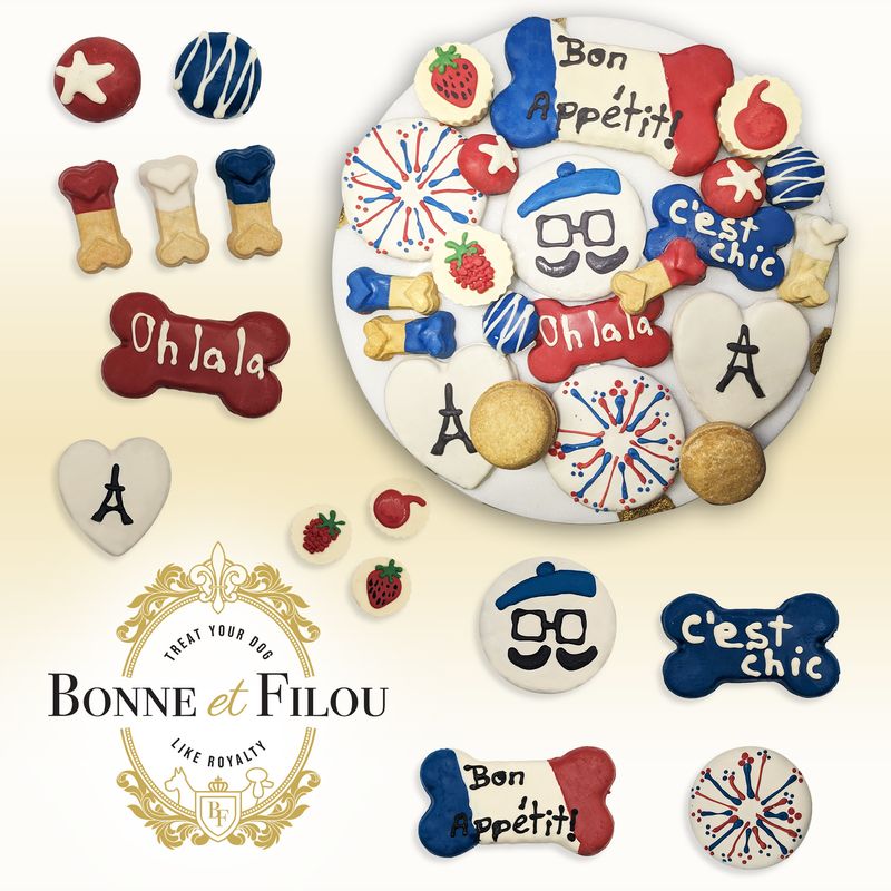 French Themed Dog Treats Gift Box_voghion.com
