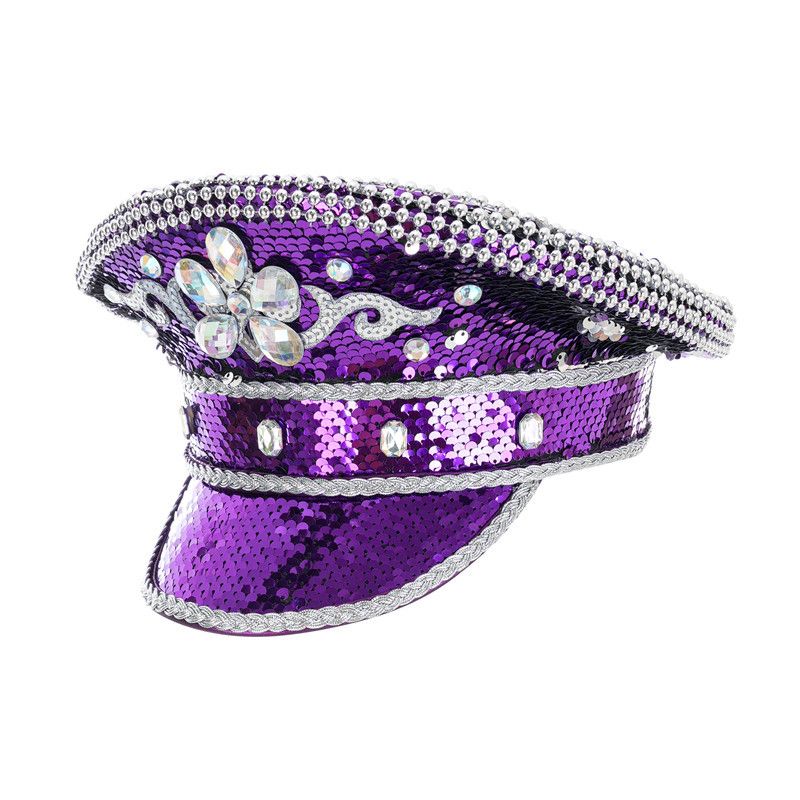 Chapeau de performance à large bord pour discothèque, thème de bar cosplay, punk, rivet, fan de l'armée_voghion.com