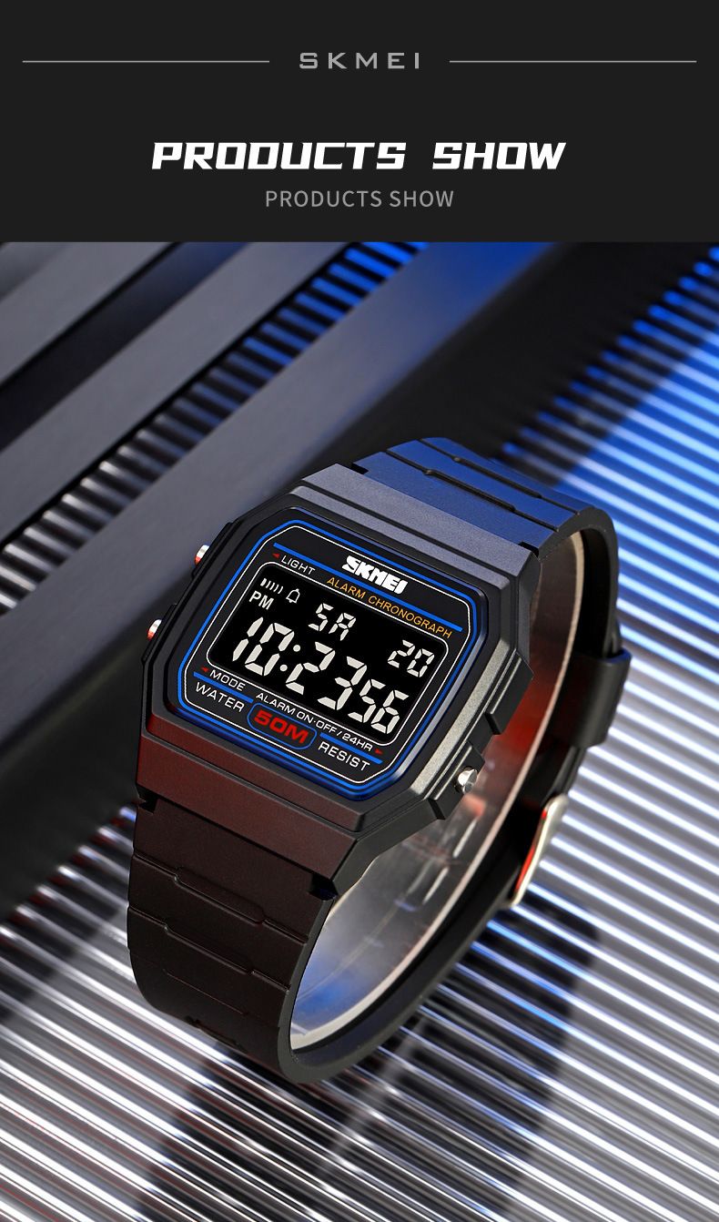 Herenhorloge Multifunctioneel Outdoor Waterdicht Elektronisch Horloge Trend Glow-in-the-dark Elektronisch Horloge_voghion.com