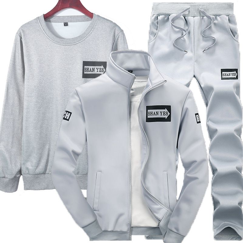 2025 Spring And Autumn Sports Suit Men's Jacket Arrow Casual Pants Sweatshirt Three-Piece Set_voghion.com