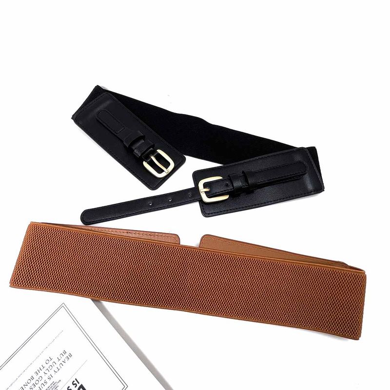 Damenmode Frühling Sommer Hochwertiger elastischer Gürtel Stretch Taillenmieder für Anzugkleid Dekoration Zubehör_voghion.com