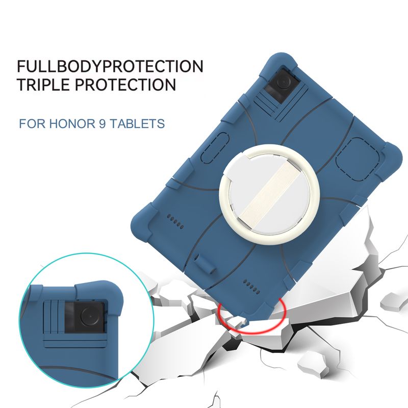 Geeignet für Tablet-PCs von 9,7 bis 11,5 Zoll mit 360-Grad-Drehung. Dehnbare und ausziehbare Anti-Drop-Universalhülle aus Silikon, für jede Marke geeignet._voghion.com