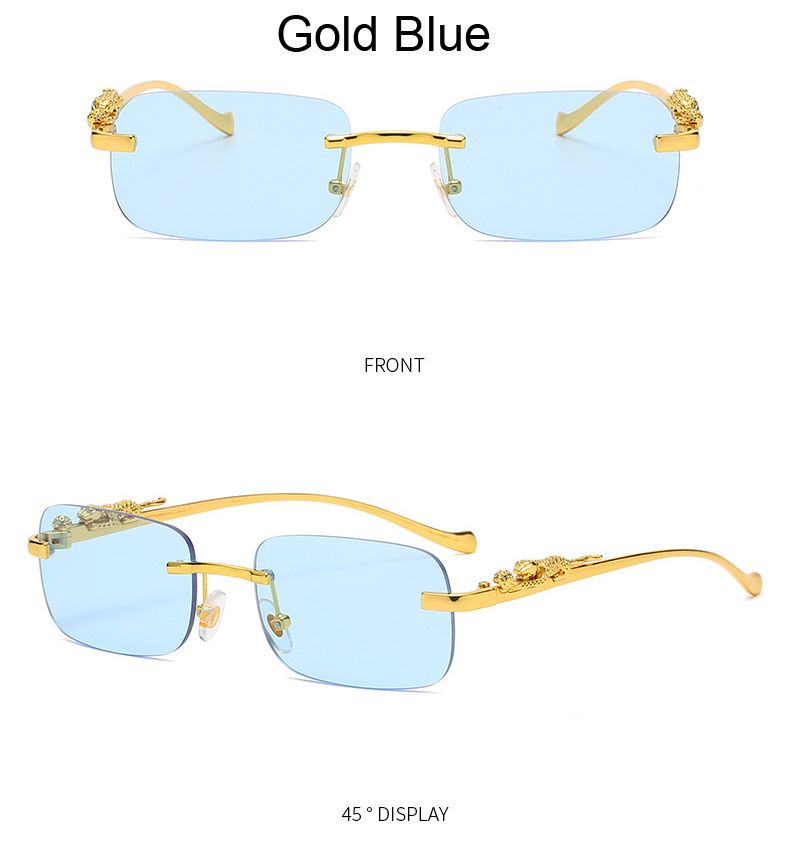 Mood ääristeta ruudukujulised päikeseprillid, mees, naine, bränd disainer Moegradient metallist leopard retrovarjud ristkülikukujulised päikeseprillid_voghion.com