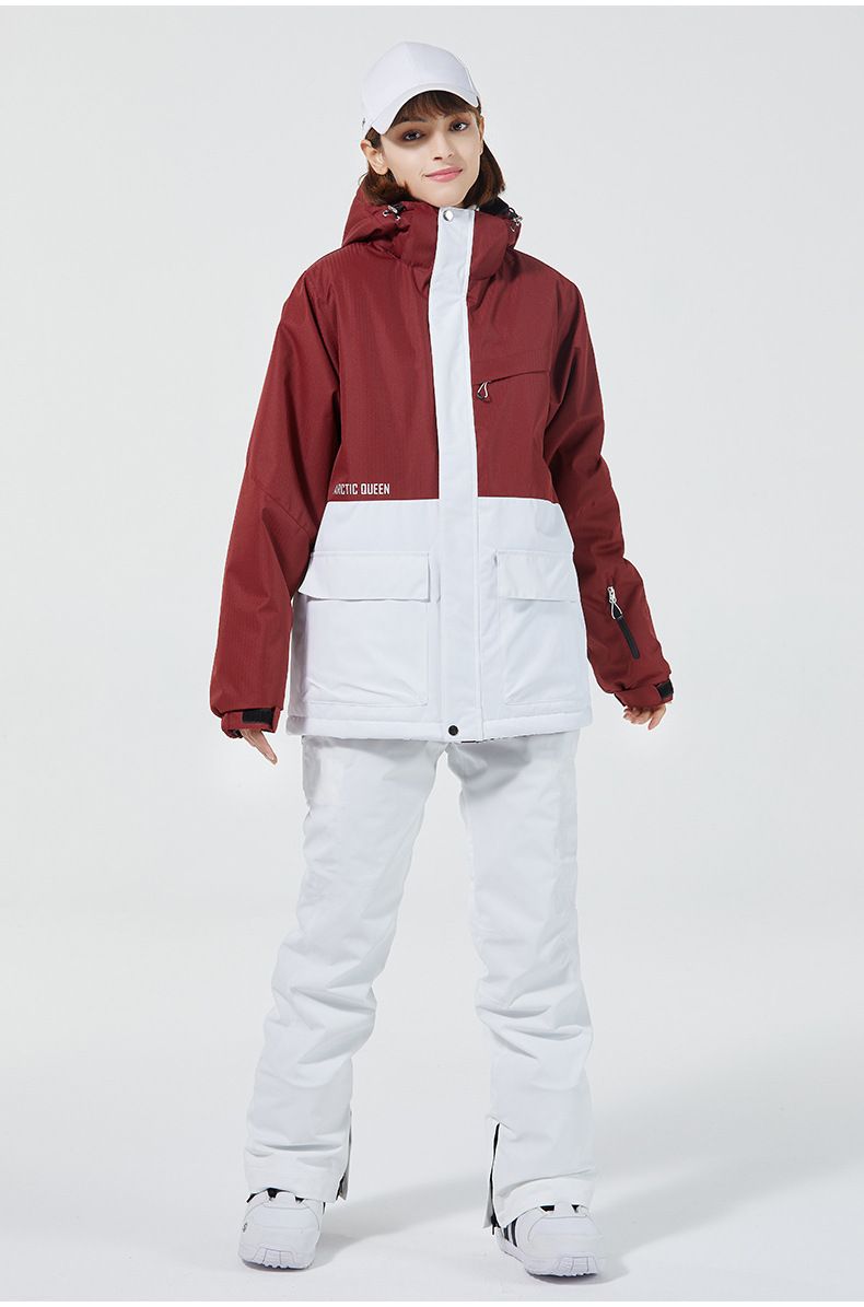 Nuovo per donne e uomini giacca da sci in stile coreano invernale tuta da snowboard calda e spessa_voghion.com