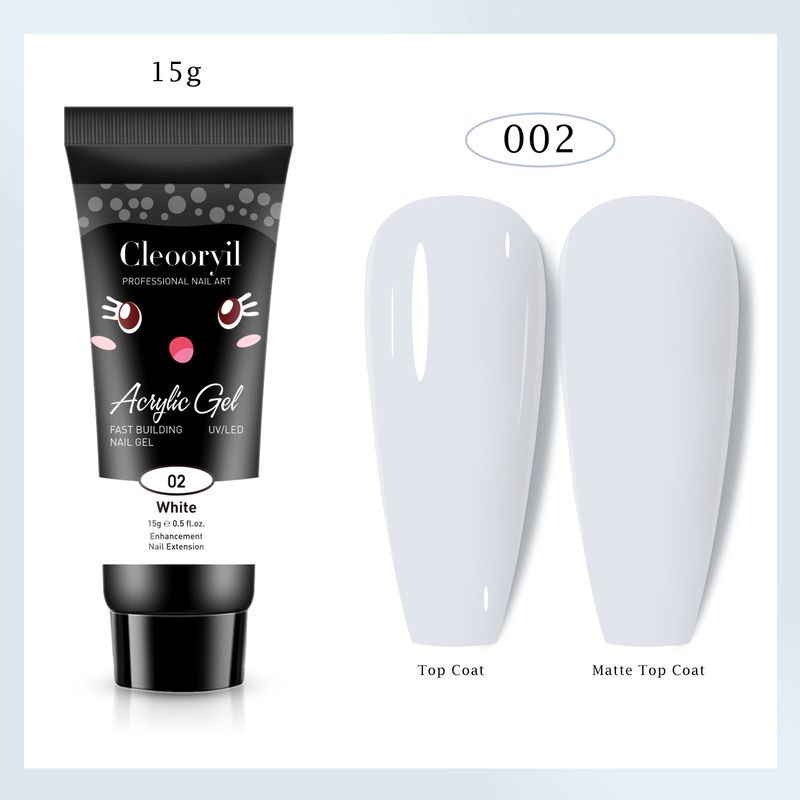 UV Solid No Paper Tray Quick Extension Model Nail Phototherapy Crystal Glue 15ml_voghion.com