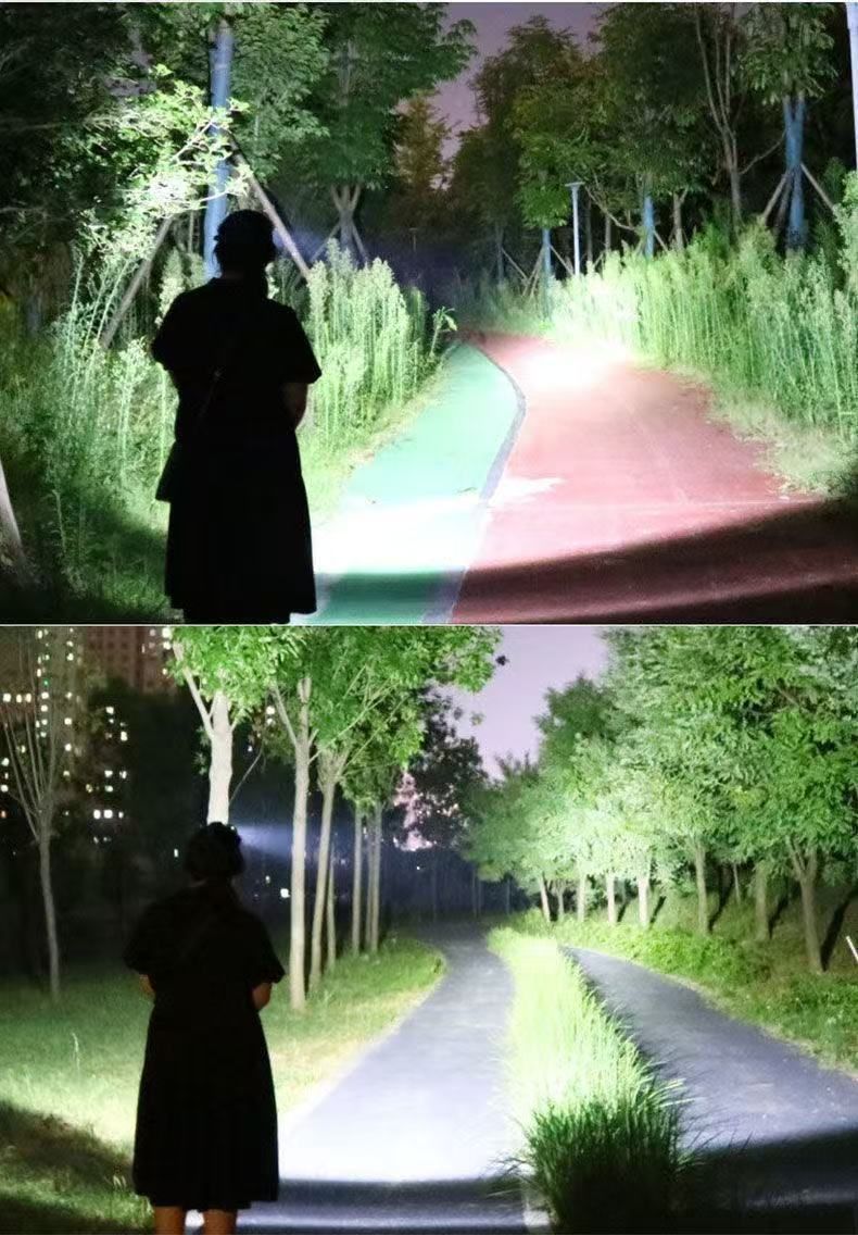 Lampada frontale a LED super luminosa, ricaricabile, con sensore ad alta intensità, piccola luce portatile per la pesca notturna_voghion.com