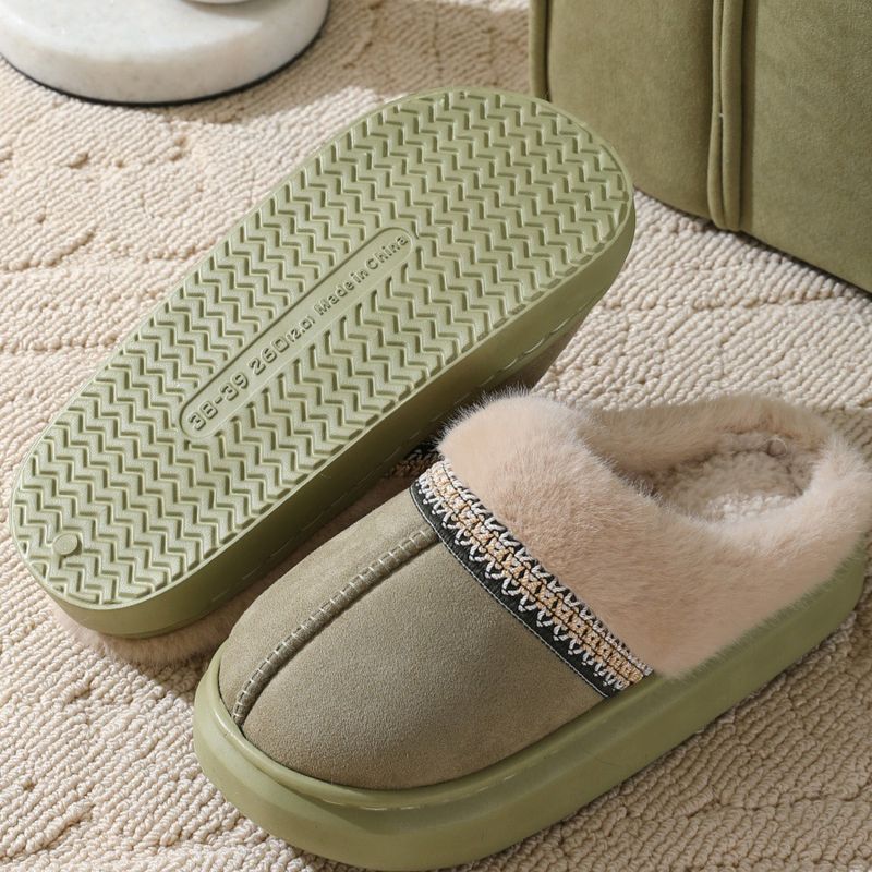 Pantofole soffici autunno e inverno pantofole spesse in cotone per esterni pantofole calde spesse in peluche per la casa_voghion.com