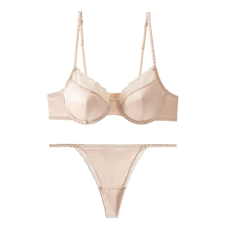 Nueva ropa interior Sexy para chica picante, conjunto de sujetador con borde de encaje elástico de estilo bohemio para mujer_voghion.com