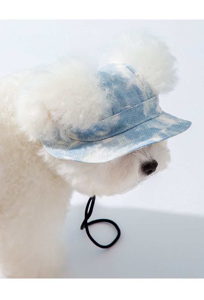 Batik-Fischerhut für Hunde, Kopfbedeckung für Katzen, atmungsaktiver Sonnenschutzhut für Frühling und Sommer_voghion.com