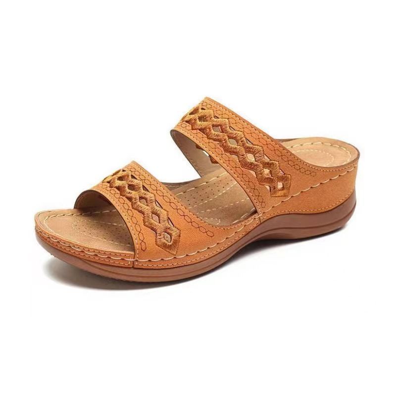 Pantofole da donna grandi, spesse e morbide, con suola cava cucita_voghion.com