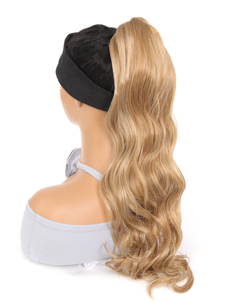 Wigs Claw Clip Curly Ponytail Synthetic Hair Extensions_voghion.com