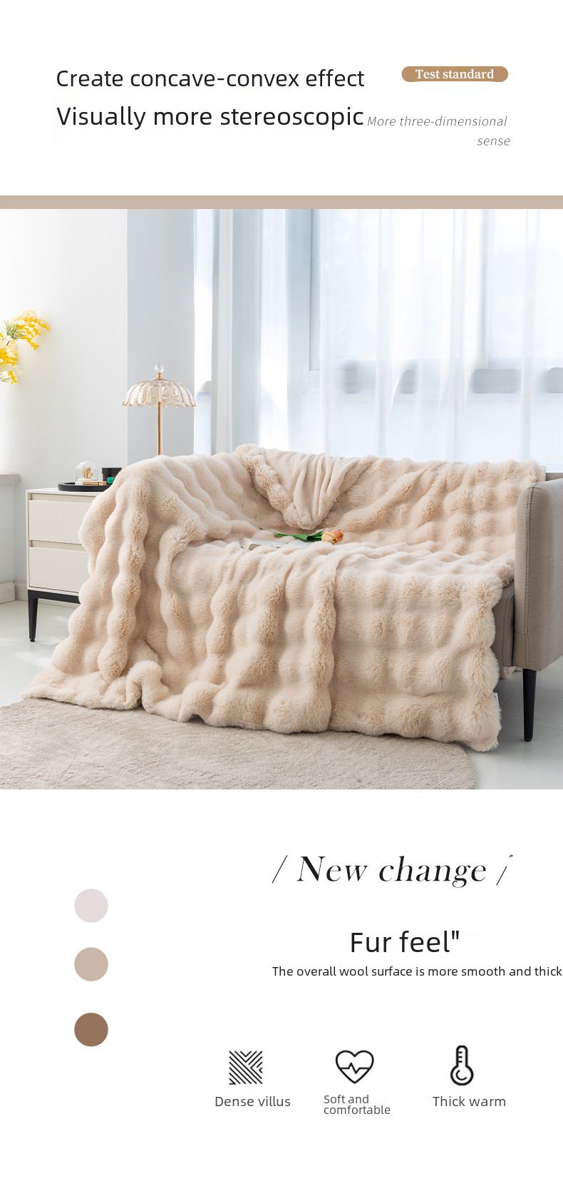Coperta Bubble Rabbit Coperta per divano matrimoniale Coperta per aria condizionata per quattro stagioni Coperta per pisolino in ufficio Coperta di copertura_voghion.com