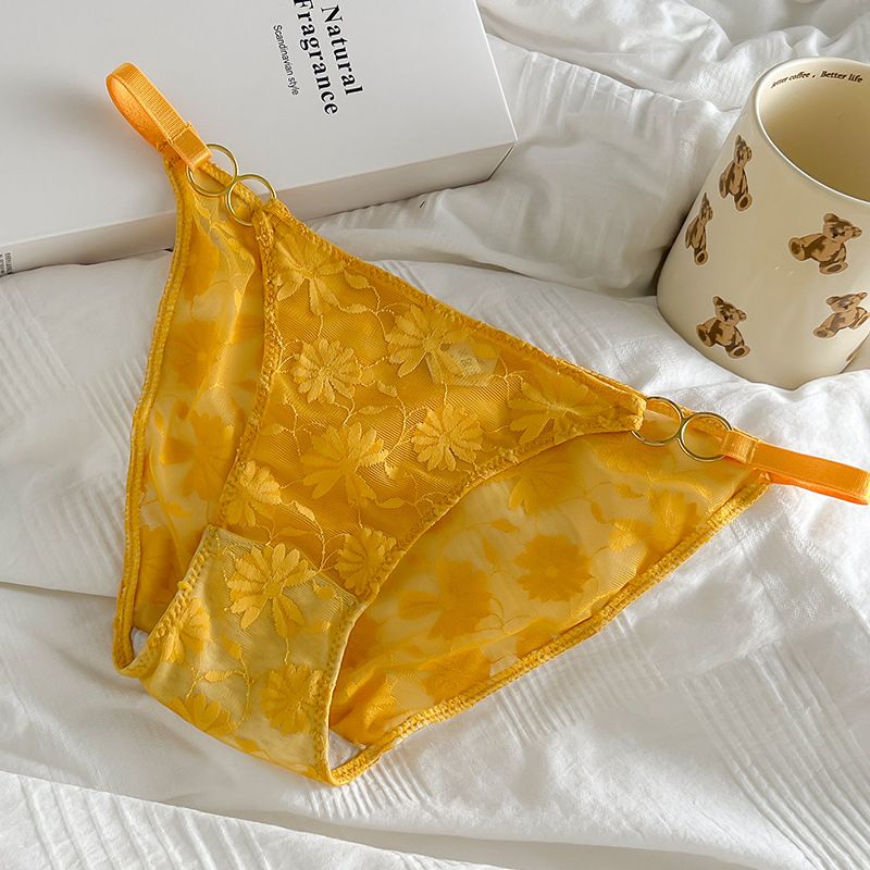 2025e Sexy Dünnen Riemen Pantie Für Frauen Heiße Versuchung Einfarbig Komfortable Spitze Jacquard Baumwolle Schritt Mädchen Dreieck_voghion.com
