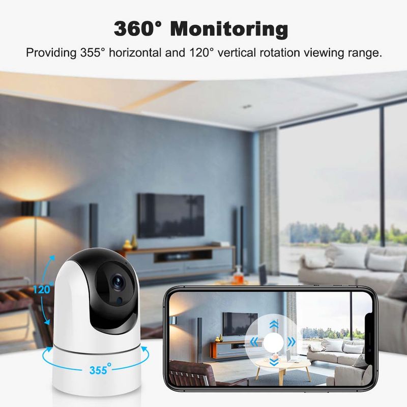5G WiFi Baby Monitor 5MP Tuya IP Camera 1080P Security Protection Indoor Mini Video Surveillance Auto Tracking Smart_voghion.com