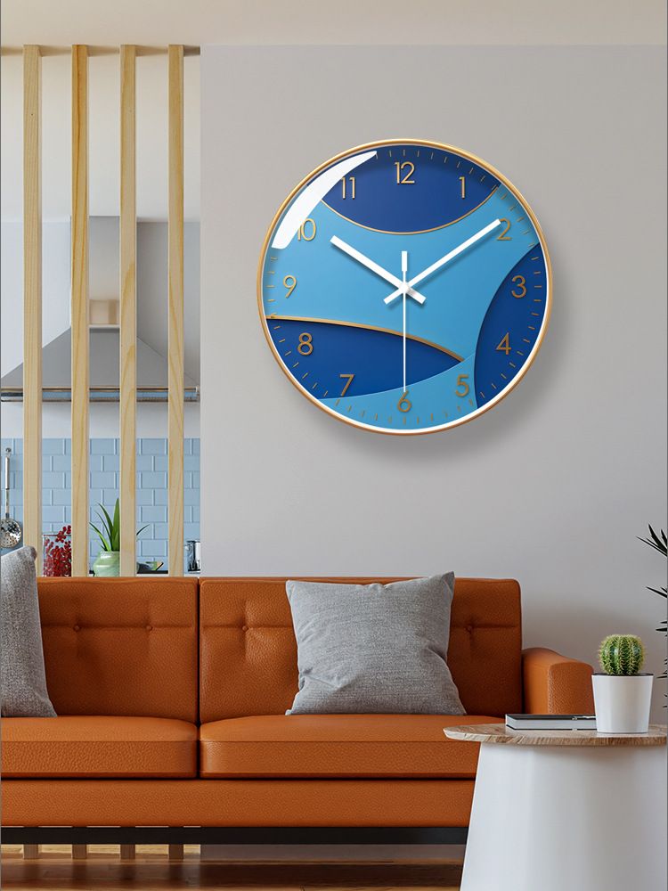 Yipula 7172 Simple Creative Living Room Silent Abstract Quartz Clock Home Sweep Second Wall Watch_voghion.com