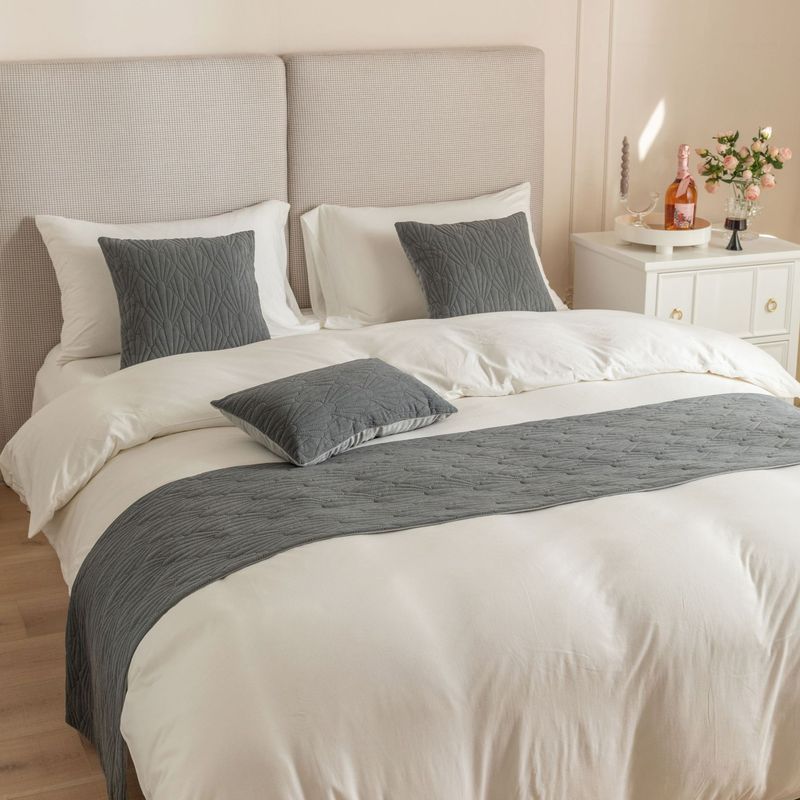 Nueva toalla de cama de terciopelo holandés con patrón de concha súper suave para hotel de alojamiento familiar_voghion.com
