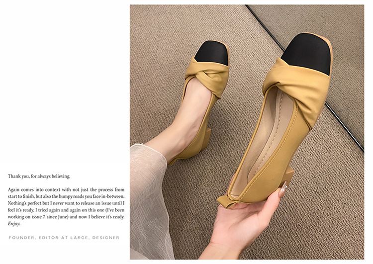 Gentle Shoes French Single Shoes Women's Autumn Flat-soled Soft-soled Pregnant Women's Casual One-pedal Women's Shoes_voghion.com