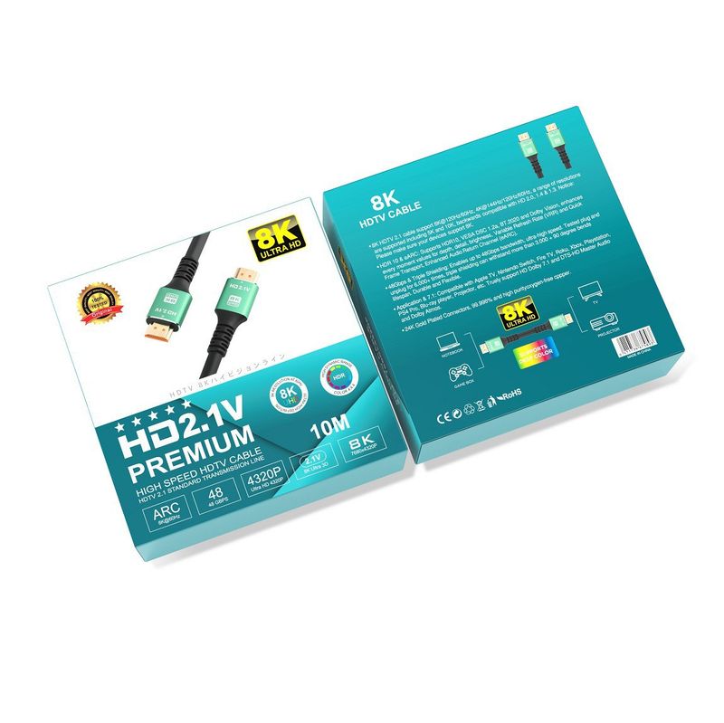 2.1 Version 8K 60Hz HD Data For TV Computer Monitor Connection HDMI Cable_voghion.com