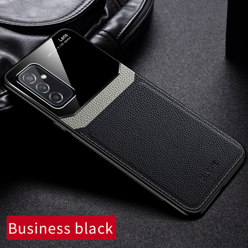 Cover per telefono in vetro a specchio in pelle per Samsung Galaxy A13 5G Custodia posteriore per telefono antiurto in PU per Samsung_voghion.com